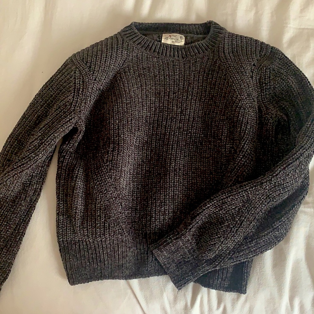 Grey - Purple Sweater!
